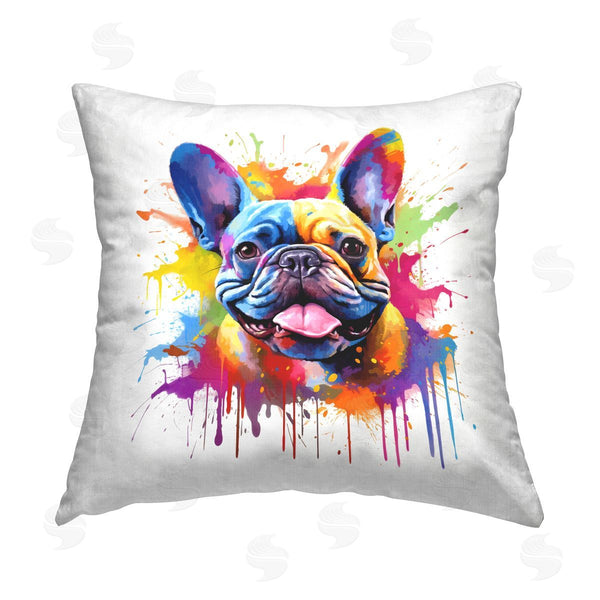 stupell industries MB Cunningham | French Bulldog Abstraction Printed Throw Pillow