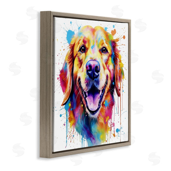 Stupell Industries MB Cunningham | Happy Dog Paint Drip