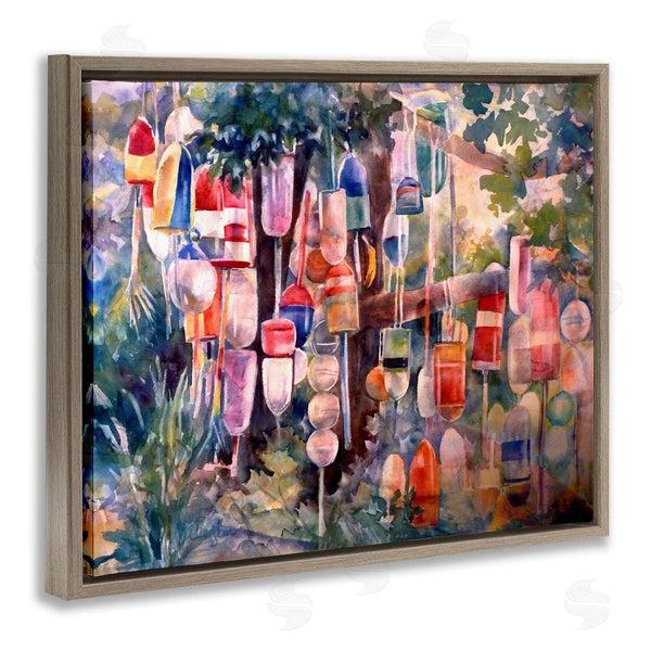 Stupell Industries MB Cunningham | Maritime Buoys On Tree Wall Art