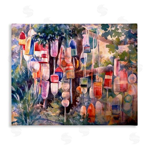 stupell industries MB Cunningham | Maritime Buoys on Tree Wall Art