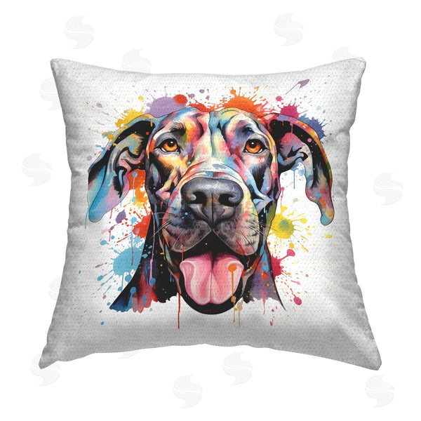 Stupell Industries MB Cunningham | Modern Hued Great Dane Printed Throw Pillow