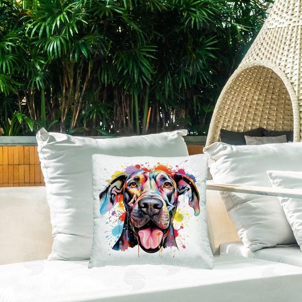 Stupell Industries MB Cunningham | Modern Hued Great Dane Printed Throw Pillow
