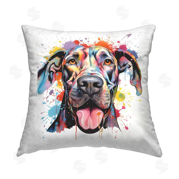stupell industries MB Cunningham | Modern Hued Great Dane Printed Throw Pillow
