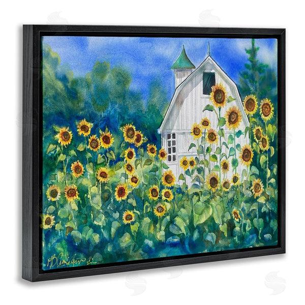 Stupell Industries MB Cunningham | Tall Sunflowers & Country Barn