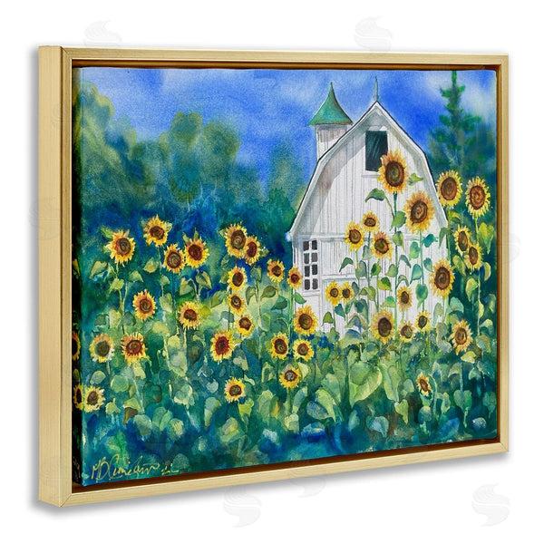 Stupell Industries MB Cunningham | Tall Sunflowers & Country Barn