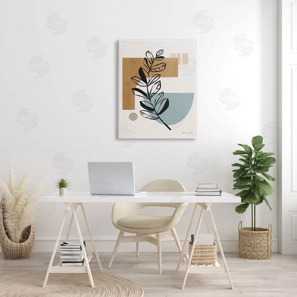 Stupell Industries Megan Gallagher | Desert Geometric Shape Abstraction Botanical Plant Outline Wall Art