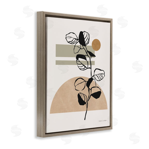 Stupell Industries Megan Gallagher | Desert Sunrise Geometric Shapes Abstract Botanical Plant Wall Art