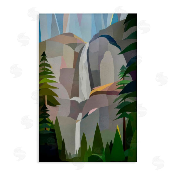 stupell industries Melba Browne | Morning Yosemite Falls Abstract Wall Art
