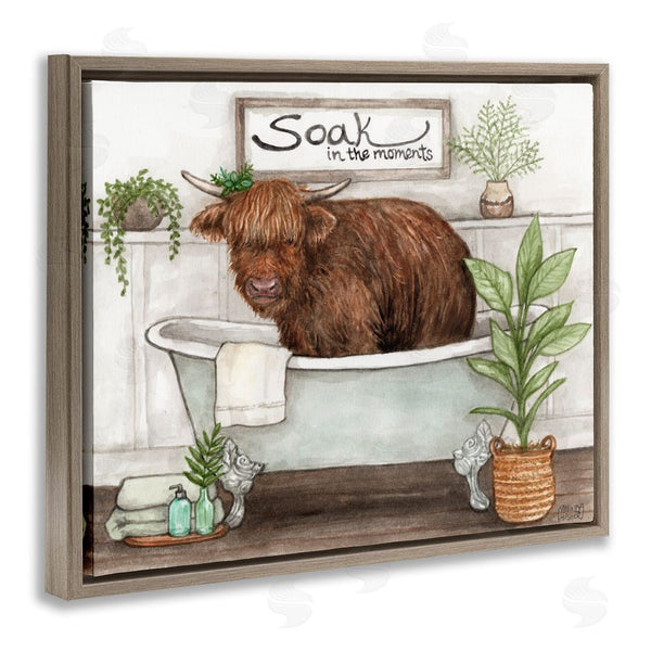 Stupell Industries Melinda Hipsher | Soak In Moments Cattle Wall Art