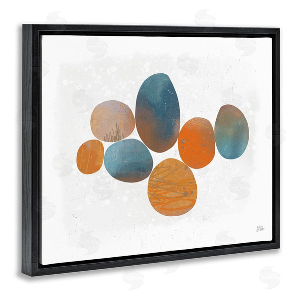 Stupell Industries Melissa Averinos | Abstract Blue Orange Stones