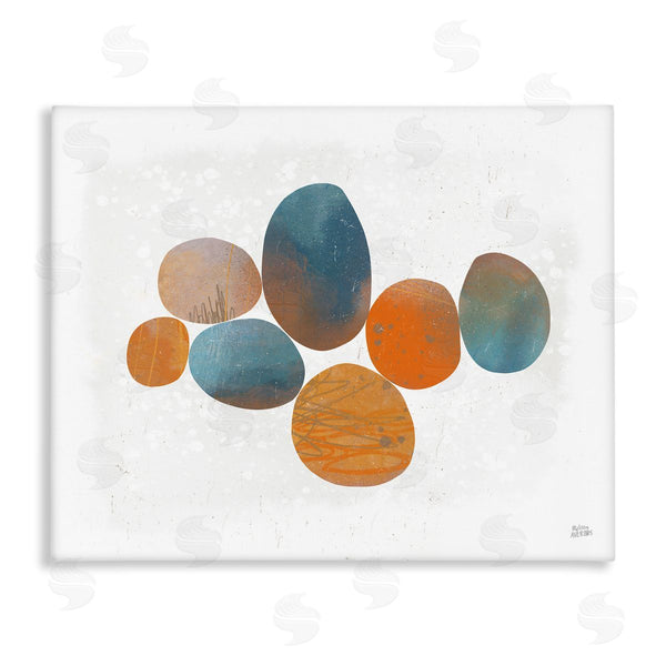 stupell industries Melissa Averinos | Abstract Blue Orange Stones
