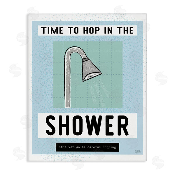 stupell industries Melissa Averinos | Bathroom Shower Time Phrase