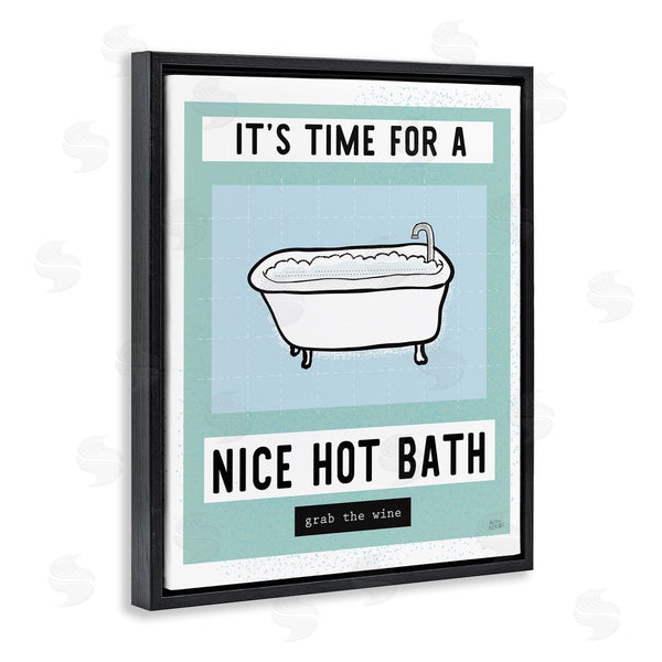 Stupell Industries Melissa Averinos | Hot Bath And Wine Phrase