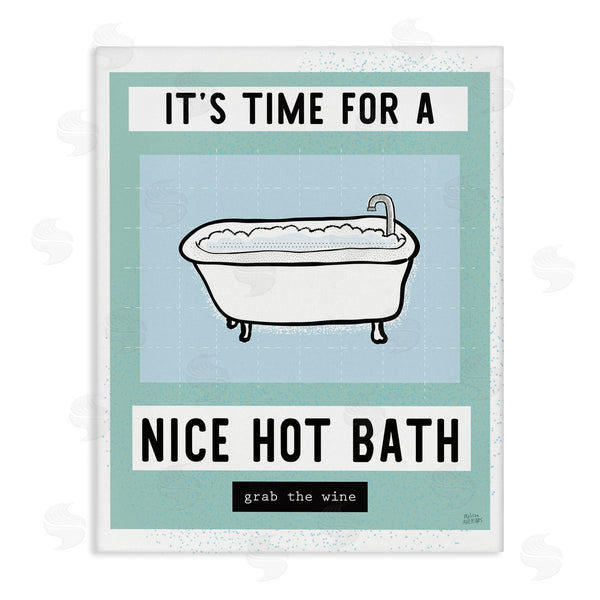 stupell industries Melissa Averinos | Hot Bath and Wine Phrase
