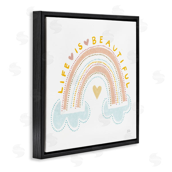 Stupell Industries Melissa Averinos | Life Is Beautiful Patterned Rainbow