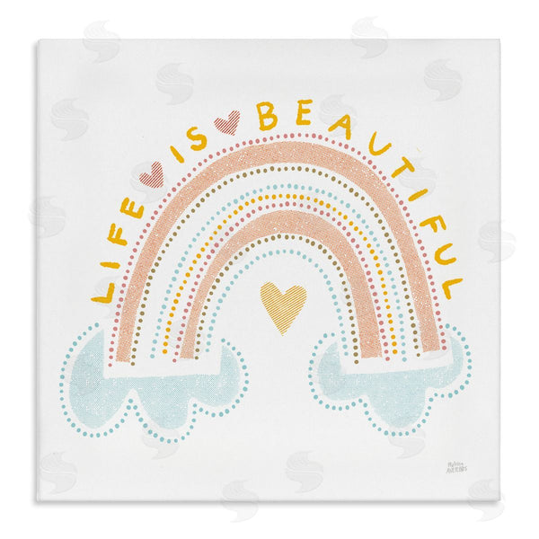 stupell industries Melissa Averinos | Life Is Beautiful Patterned Rainbow