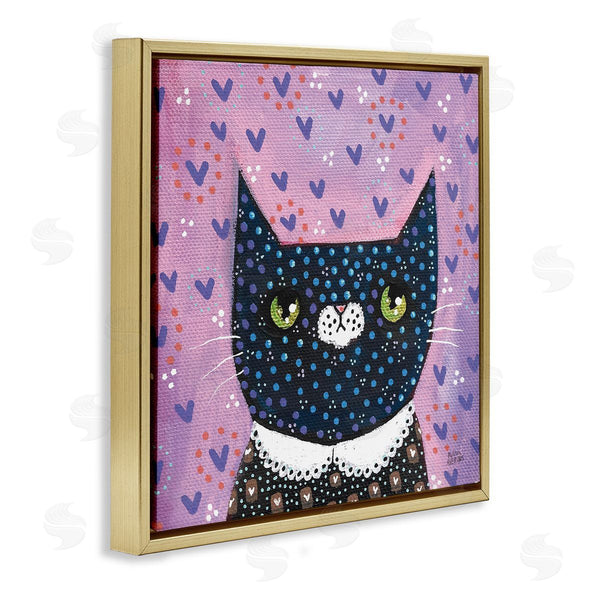 Stupell Industries Melissa Averinos | Whimsical Patterned Cat Wall Art