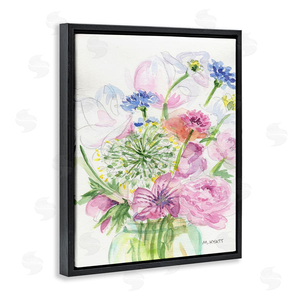 Stupell Industries Melissa Hyatt | Assorted Spring Floral Bouquet In Canning Jar