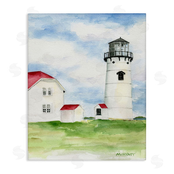 stupell industries Melissa Hyatt | Chatham Harbor Lighthouse Coastal Cape Destination Wall Art
