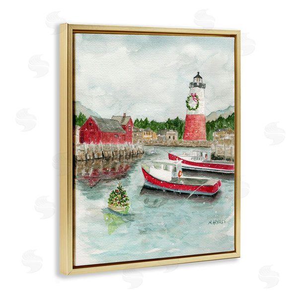 Stupell Industries Melissa Hyatt | Coastal Christmas Harbour