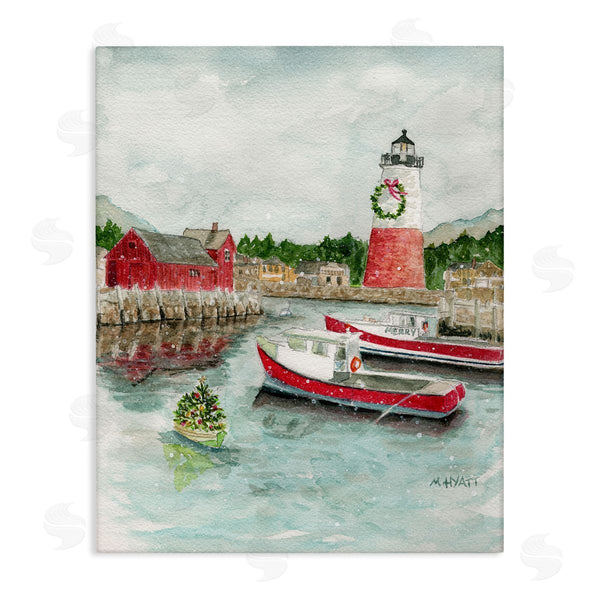 stupell industries Melissa Hyatt | Coastal Christmas Harbour