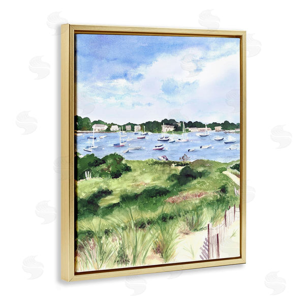 Stupell Industries Melissa Hyatt | Coastal Seaside Boats With Rested Sails