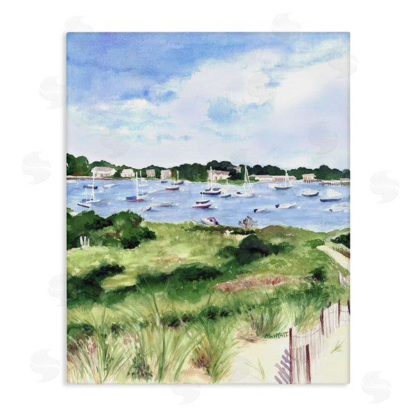 stupell industries Melissa Hyatt | Coastal Seaside Boats with Rested Sails