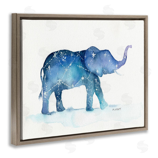 Stupell Industries Melissa Hyatt | Elephant March With Abstract Night Sky Constellation