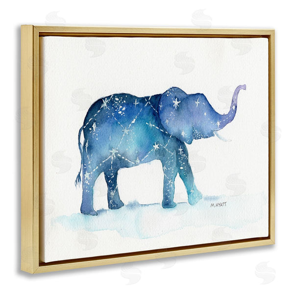 Stupell Industries Melissa Hyatt | Elephant March With Abstract Night Sky Constellation