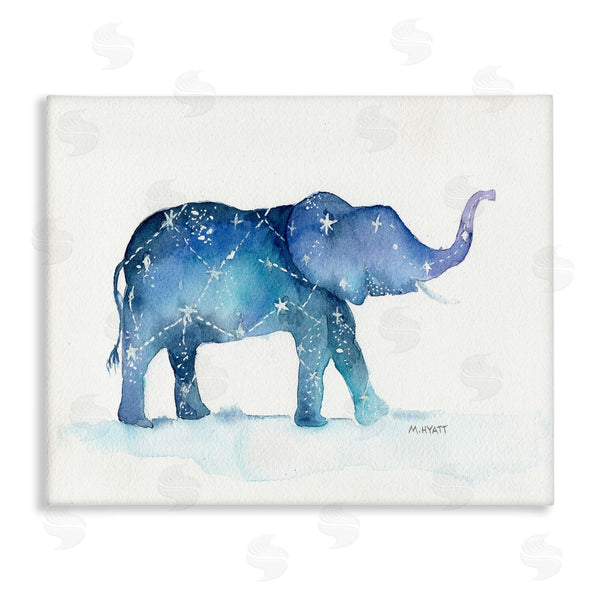 stupell industries Melissa Hyatt | Elephant March with Abstract Night Sky Constellation