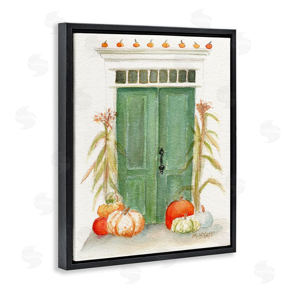 Stupell Industries Melissa Hyatt | Entryway Door Architecture Autumn Harvest Pumpkins