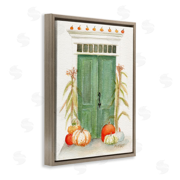 Stupell Industries Melissa Hyatt | Entryway Door Architecture Autumn Harvest Pumpkins