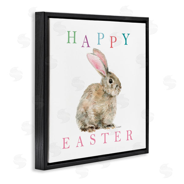 Stupell Industries Melissa Hyatt | Happy Easter Phrase With Woodland Bunny Rabbit