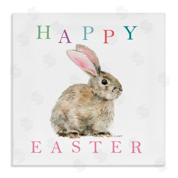 stupell industries Melissa Hyatt | Happy Easter Phrase with Woodland Bunny Rabbit