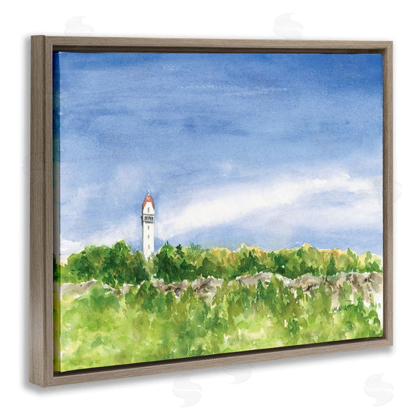 Stupell Industries Melissa Hyatt | Heublein Tower Forest Overlook Soft Watercolor Landscape