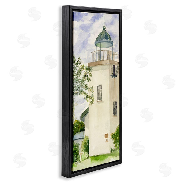 Stupell Industries Melissa Hyatt | Horton Point Lighthouse Coastal Architecture Landscape