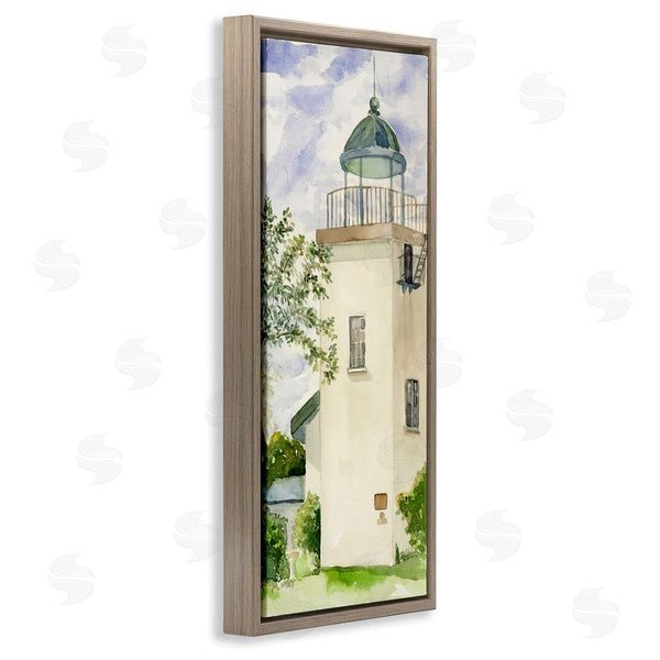 Stupell Industries Melissa Hyatt | Horton Point Lighthouse Coastal Architecture Landscape