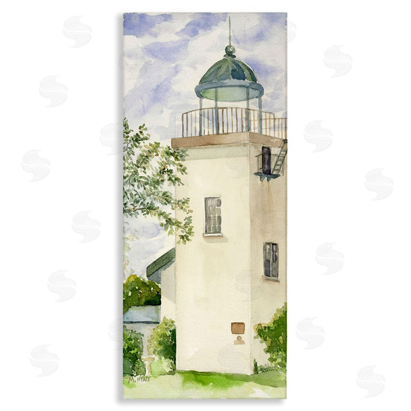 stupell industries Melissa Hyatt | Horton Point Lighthouse Coastal Architecture Landscape