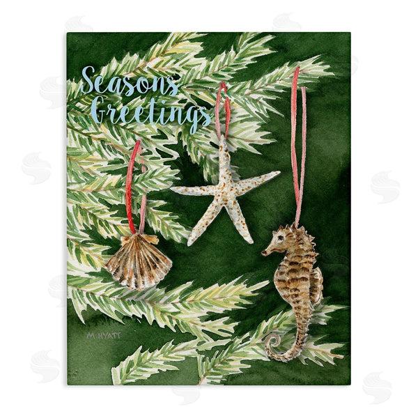 stupell industries Melissa Hyatt | Nautical Christmas Tree Seashells