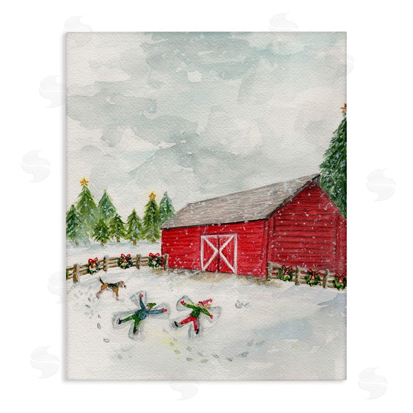 stupell industries Melissa Hyatt | New England Snow Angels