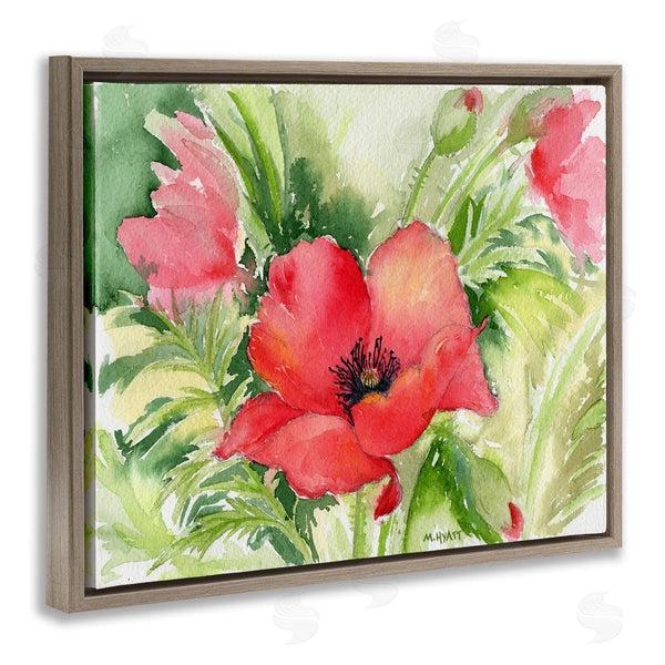 Stupell Industries Melissa Hyatt | Red Poppies Surrounded By Soft Greenery