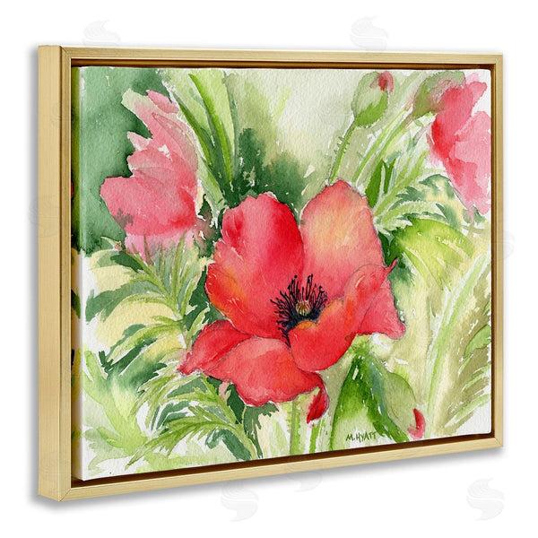 Stupell Industries Melissa Hyatt | Red Poppies Surrounded By Soft Greenery