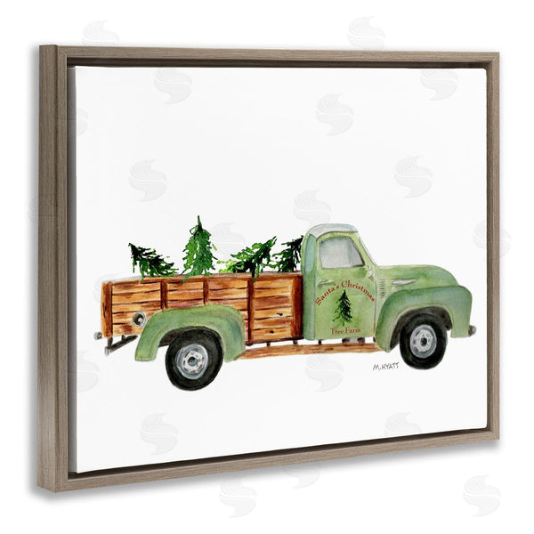 Stupell Industries Melissa Hyatt | Santa's Christmas Tree Farm Truck