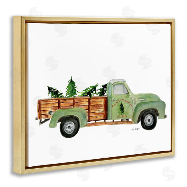 Stupell Industries Melissa Hyatt | Santa's Christmas Tree Farm Truck