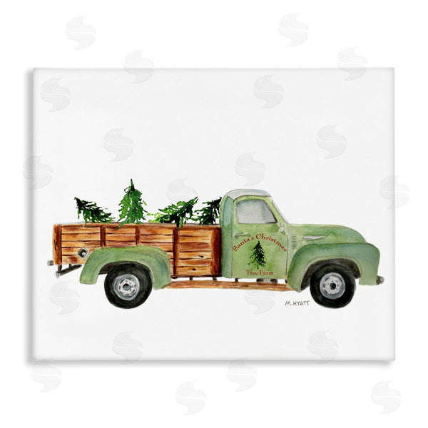 stupell industries Melissa Hyatt | Santa's Christmas Tree Farm Truck