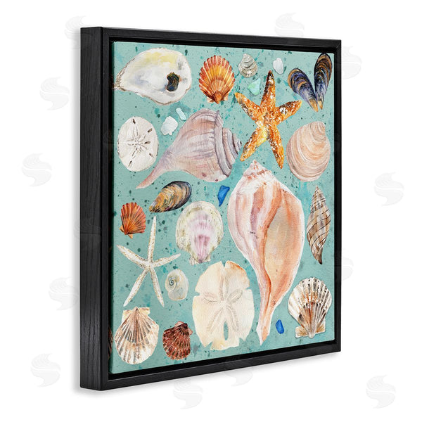 Stupell Industries Melissa Hyatt | Seashell Puzzle Pattern