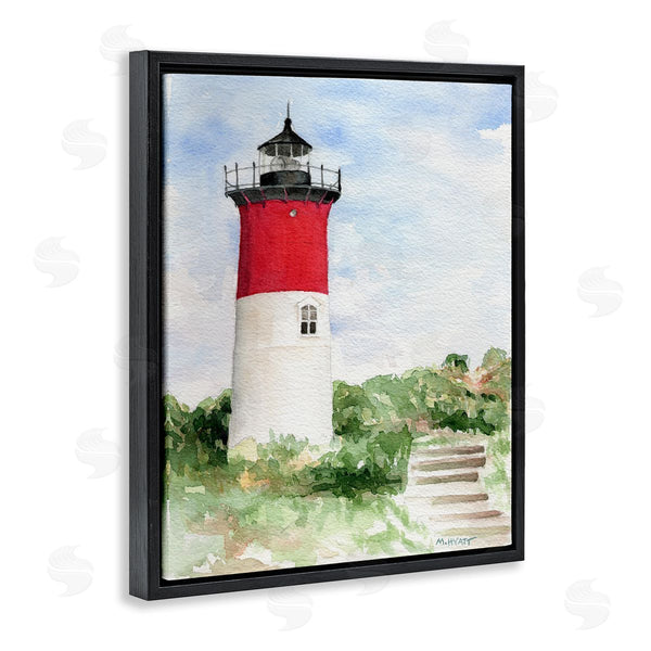 Stupell Industries Melissa Hyatt | Stairs Leading To Nauset Lighthouse Green Cliffside