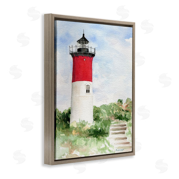 Stupell Industries Melissa Hyatt | Stairs Leading To Nauset Lighthouse Green Cliffside