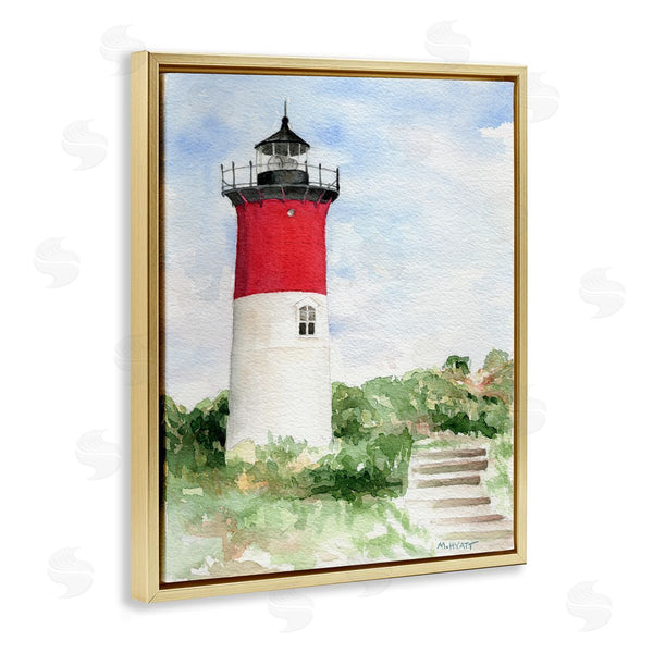 Stupell Industries Melissa Hyatt | Stairs Leading To Nauset Lighthouse Green Cliffside