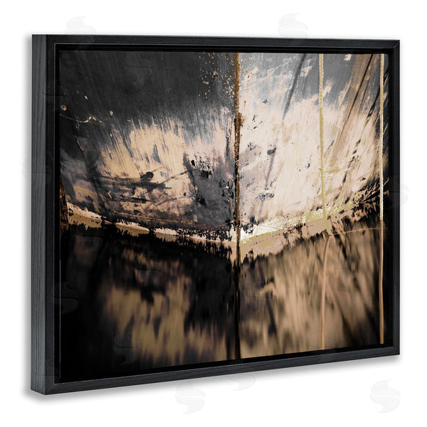 Stupell Industries Melissa McClain | Abstract Boat Underside Reflection Distressed Murky Lake Wall Art